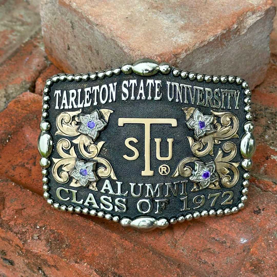 Tarleton State University Bandera Belt Buckle