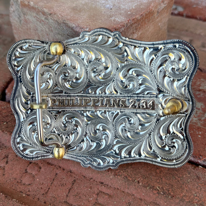 Tarleton State University Belt Buckle Design | Custom Western Belt Buckle | CIRCE Collections Local Custom Belt Buckle Maker | Tarleton Texan Belt Buckle