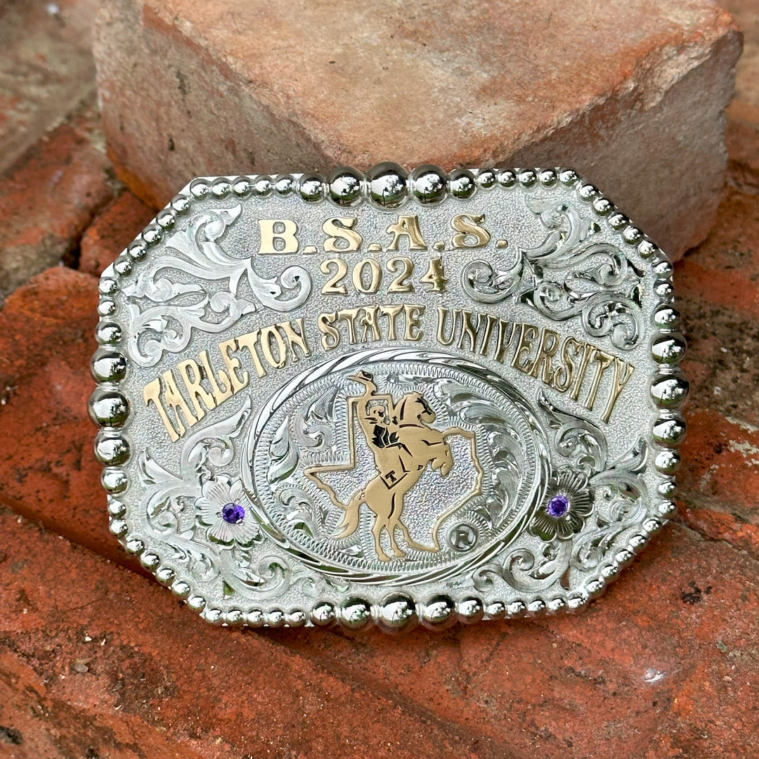 Tarleton State University Dublin Belt Buckle