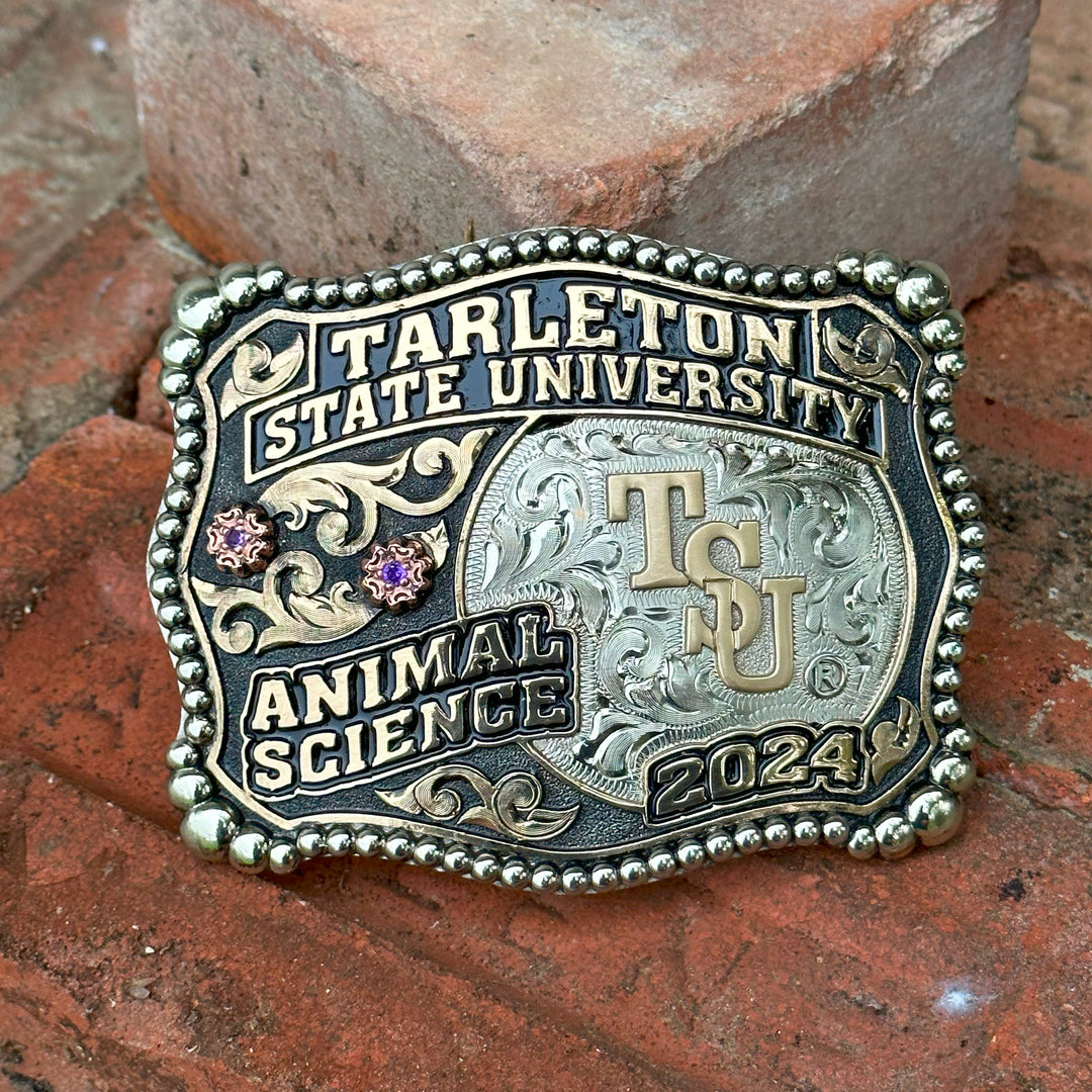 Tarleton State University Luckenbach Belt Buckle