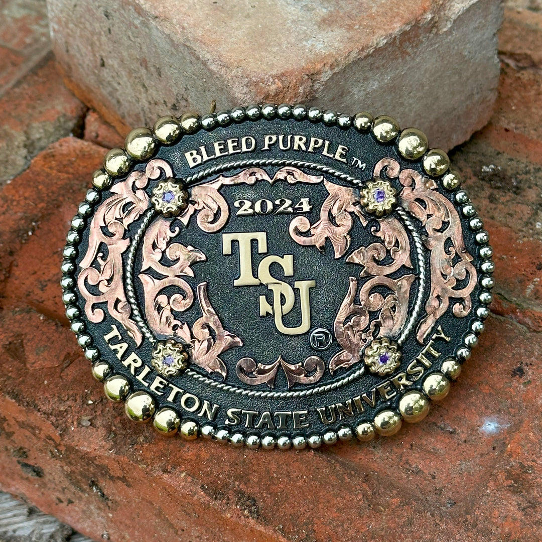 Tarleton State University Salado Belt Buckle