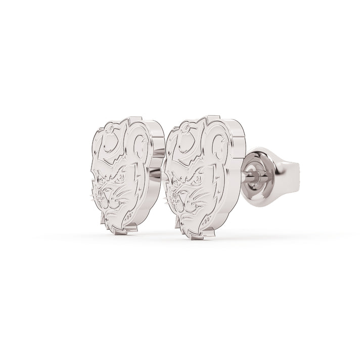 Sam Houston state University Sammy Studs in white stainless 2.