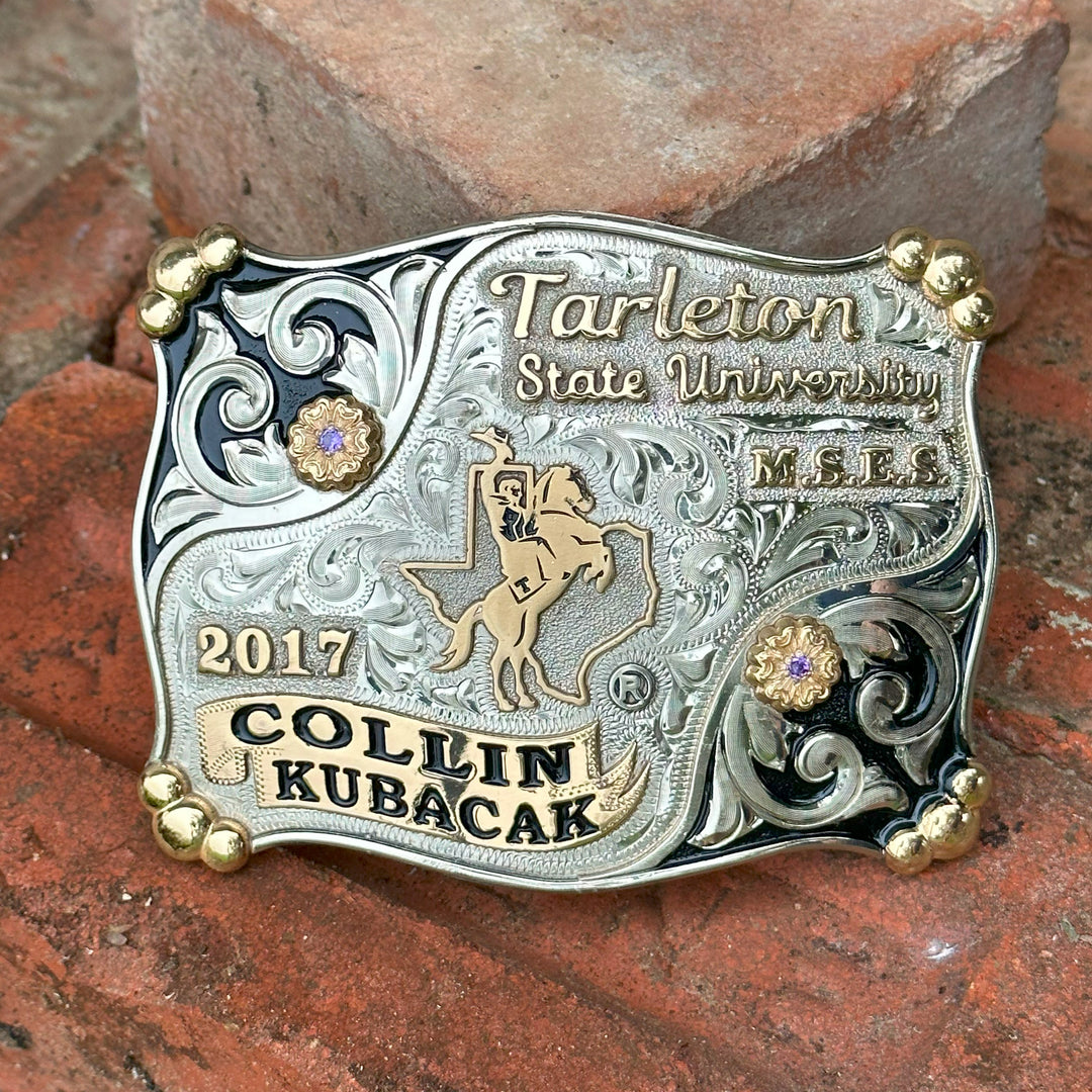 Tarleton State University Wimberly Belt Buckle