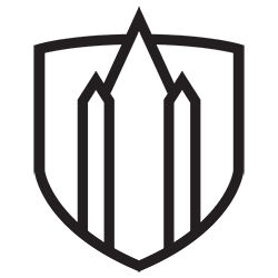 This is the Southwestern University main logo. A building profile over a shield.